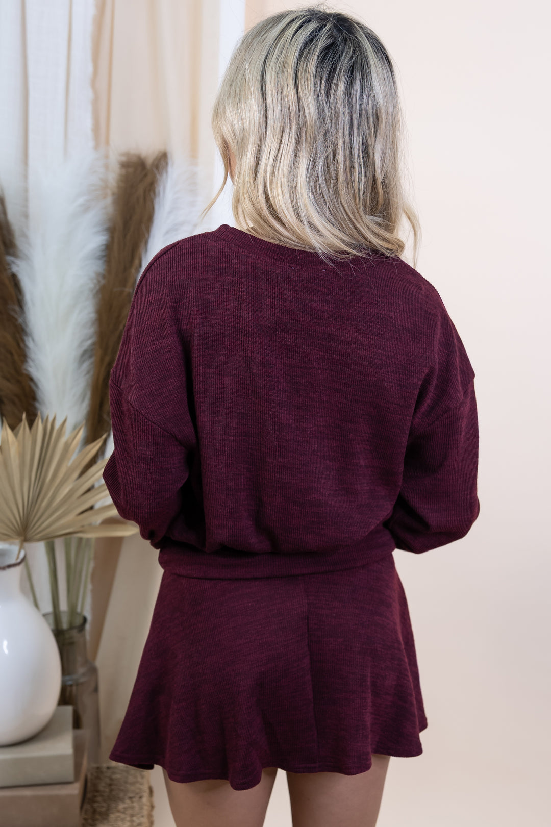 "Sweet Simplicity" Dress (Burgundy)