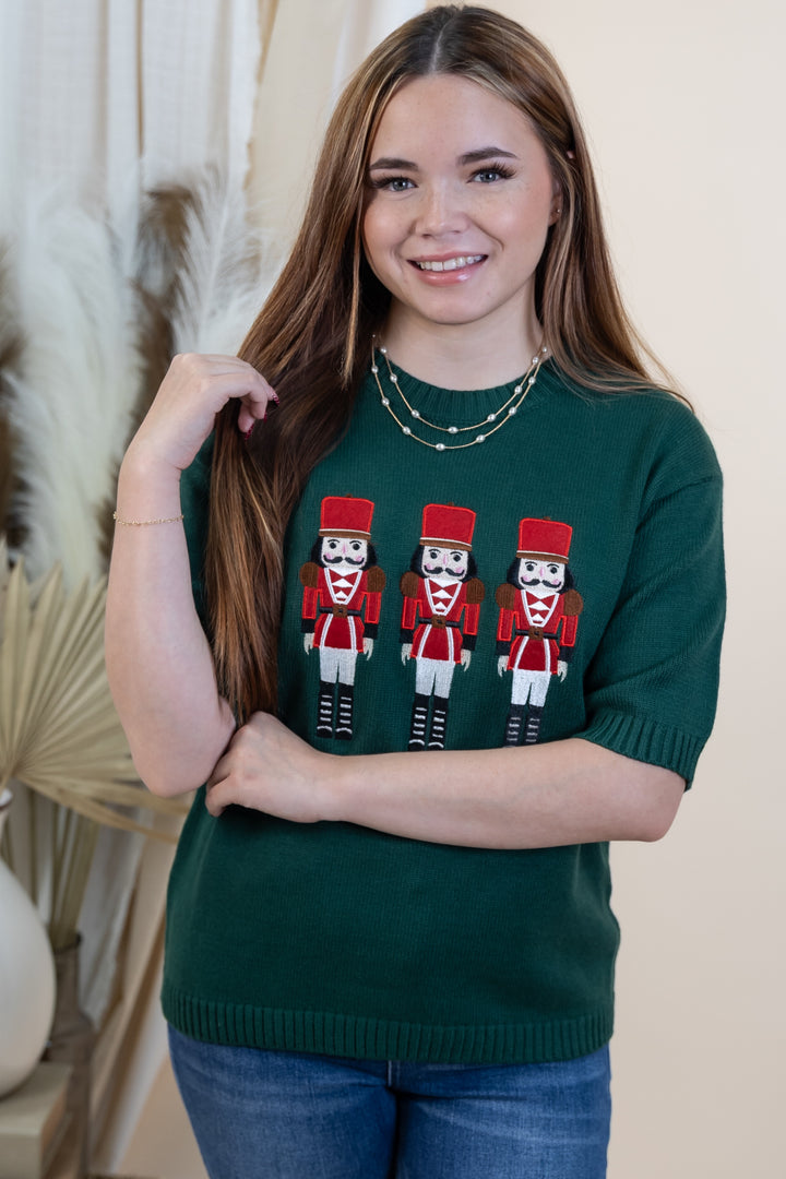"Nutcracker Magic" Sweater (Hunter Green)