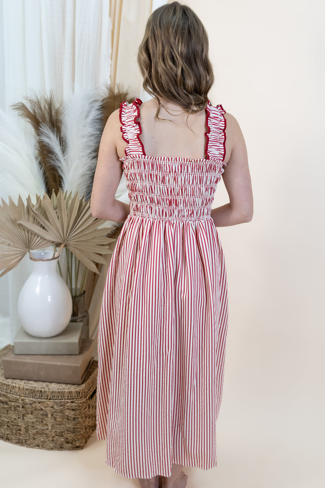 "Sugar & Stripes" Dress (Red)