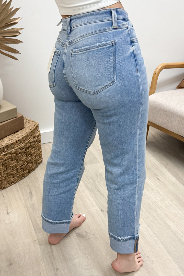 Cassandra Slim Wide Leg Jeans