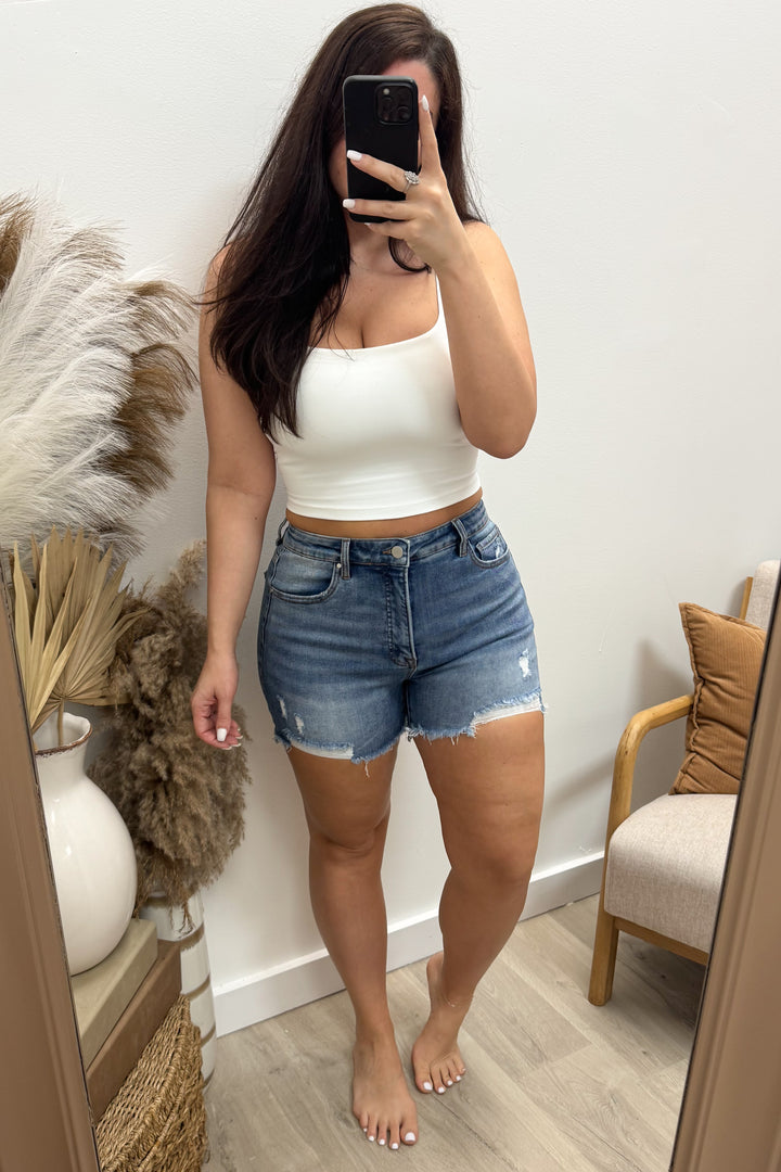 Angie Denim Shorts (Tummy Control)