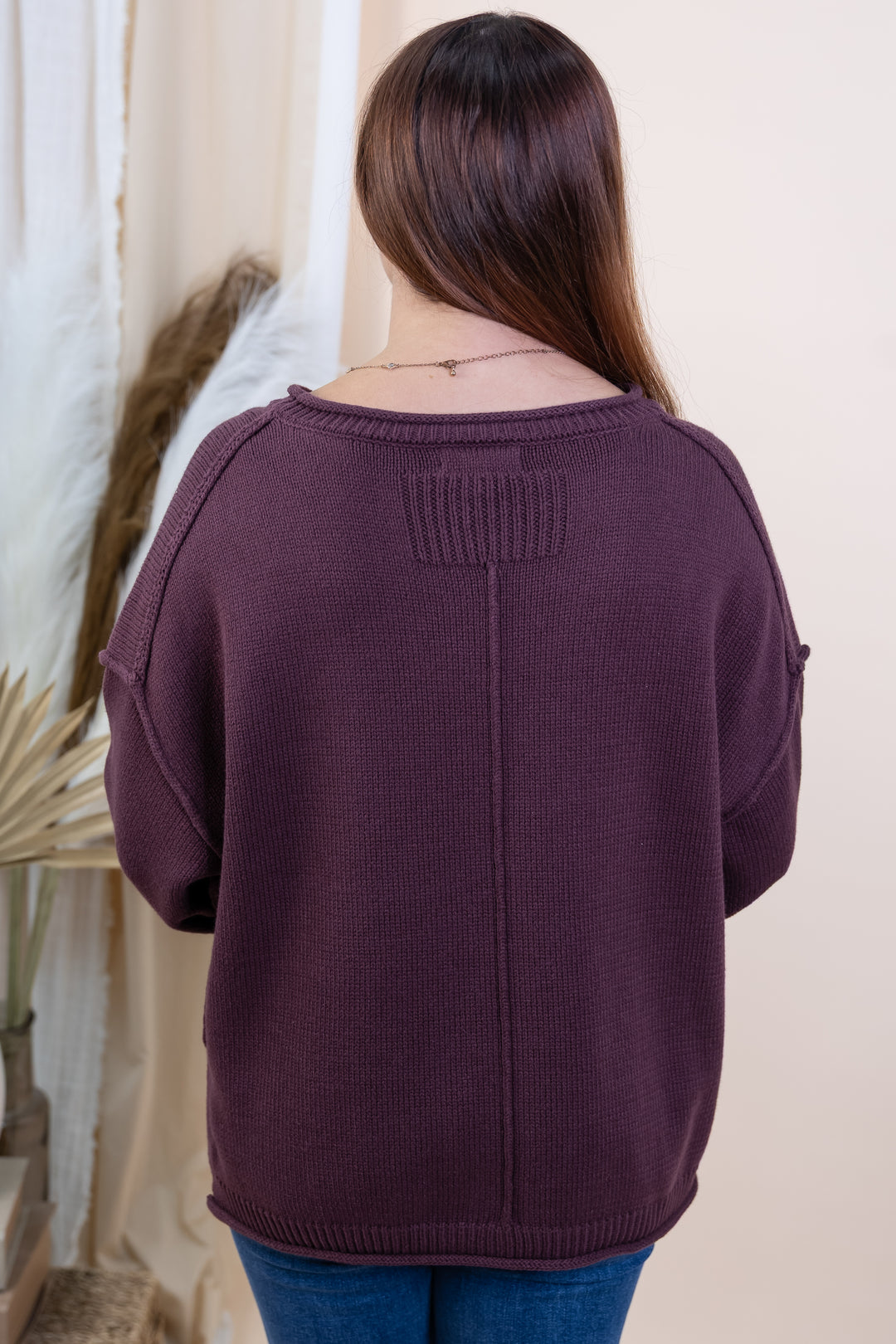 "Everyday Drift" Sweater (Oxblood)