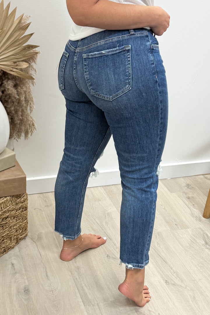 Carson Cropped Boyfriend Jeans