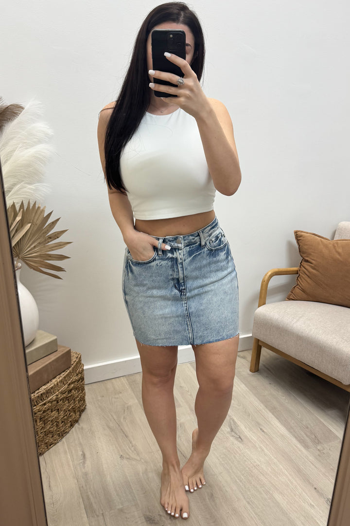 Paige Denim Skirt (Rigid Magic)