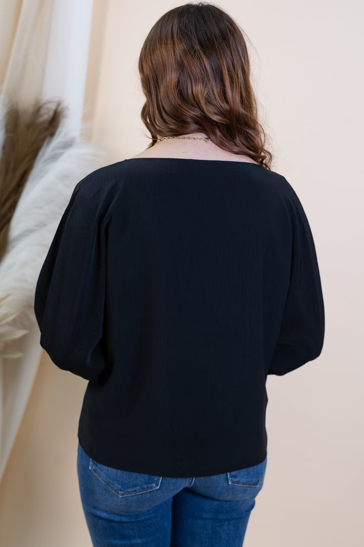 "Soft Structure" Top (Black)