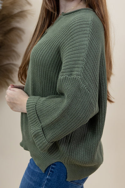 "Special Feelings" Sweater (Olive)