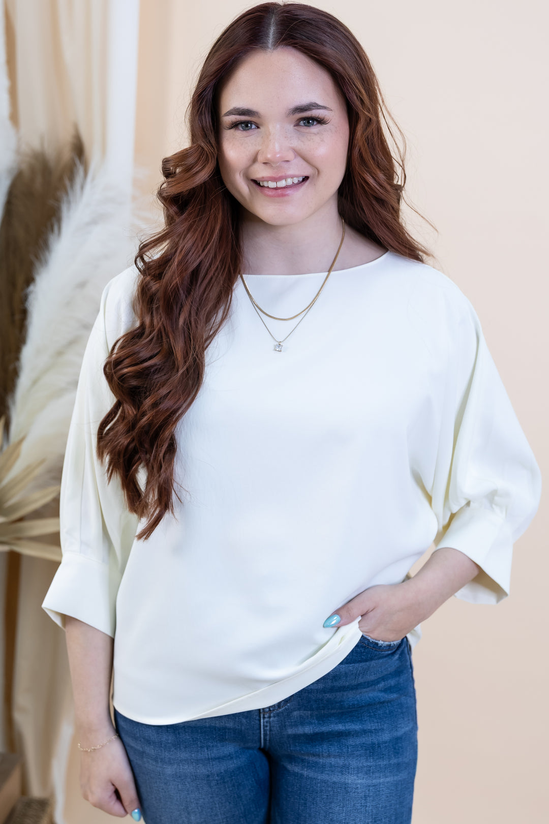 "Soft Structure" Top (Cream)