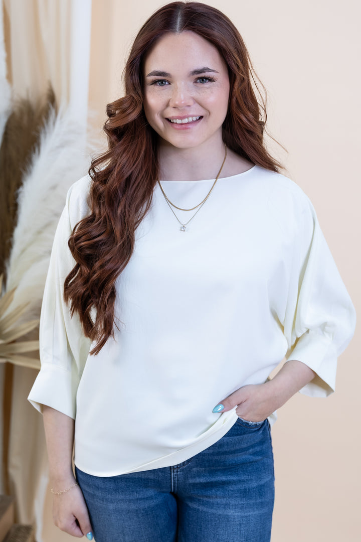 "Soft Structure" Top (Cream)