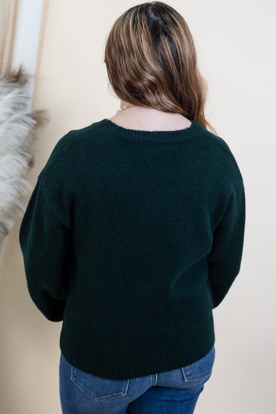 "Sleigh All Day" Sweater (Green)