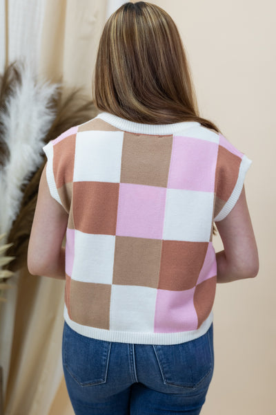"Good Days" Sweater Top (Sunset Latte)
