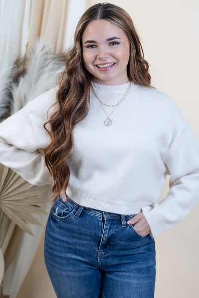 "Feels Like Me" Sweater (Cream)