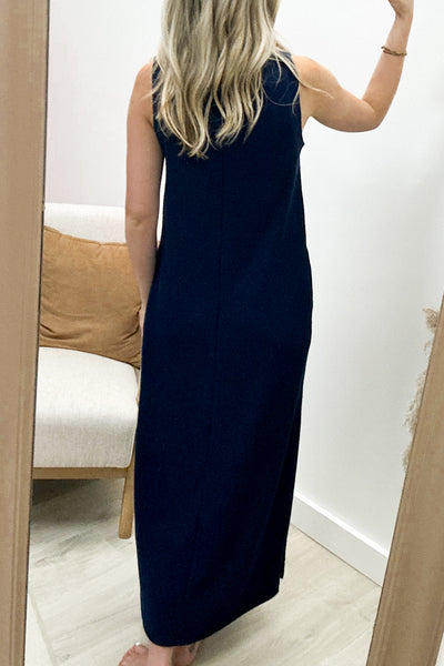 "Soft Spaces" Dress (Navy)