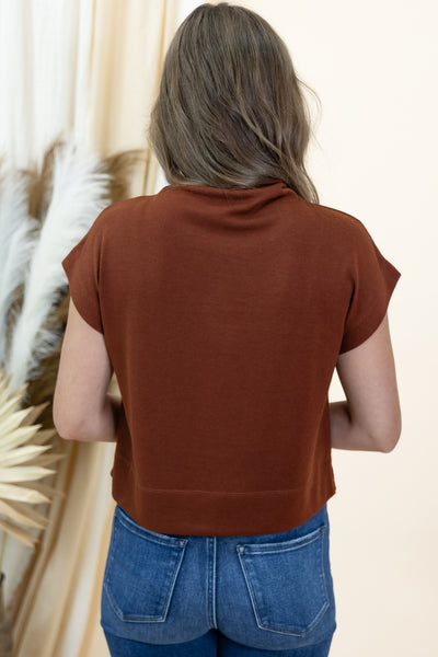 "In No Rush" Top (Rust)
