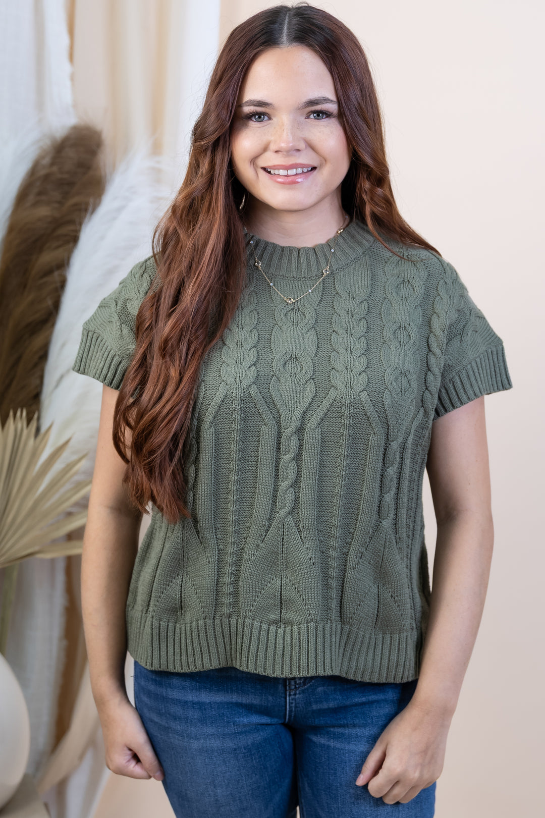 "Easy Does Everything" Sweater (Olive)