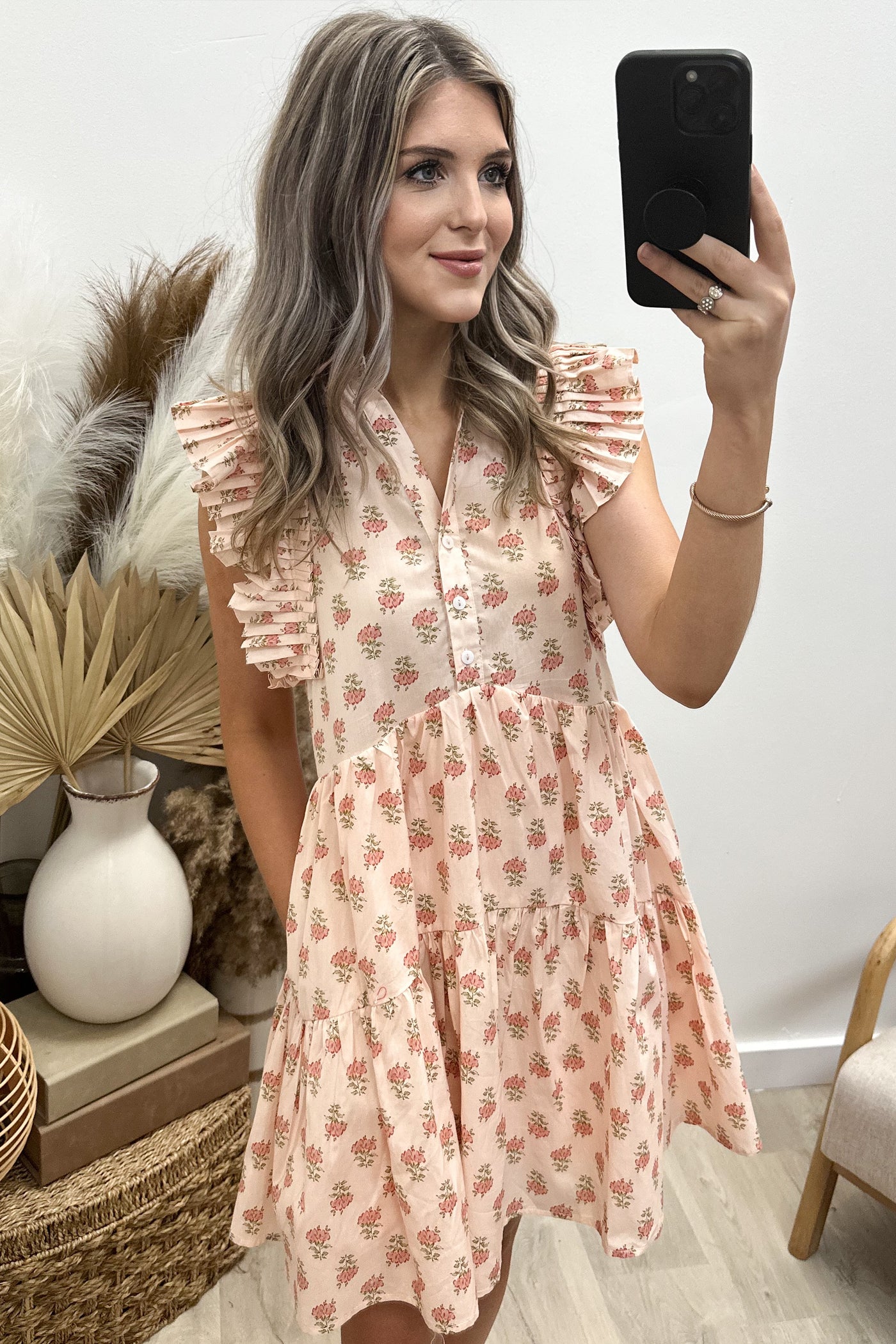 "Fresh Pick" Dress (Peach)
