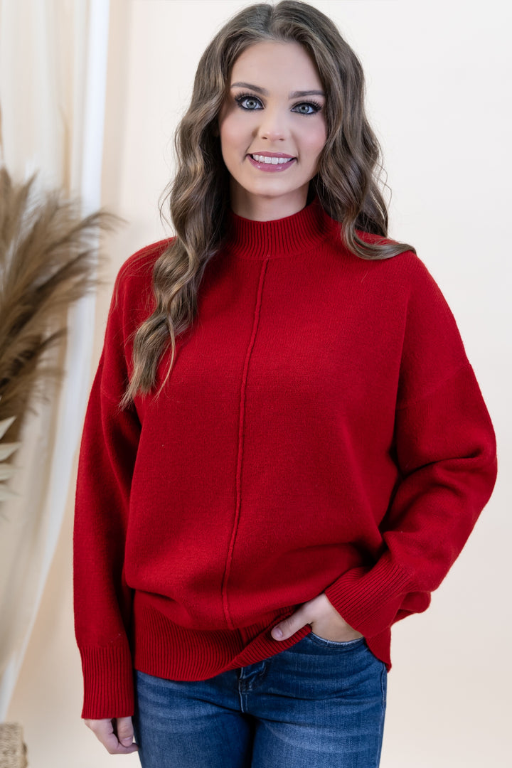 "Warm Embraces" Sweater (Red)