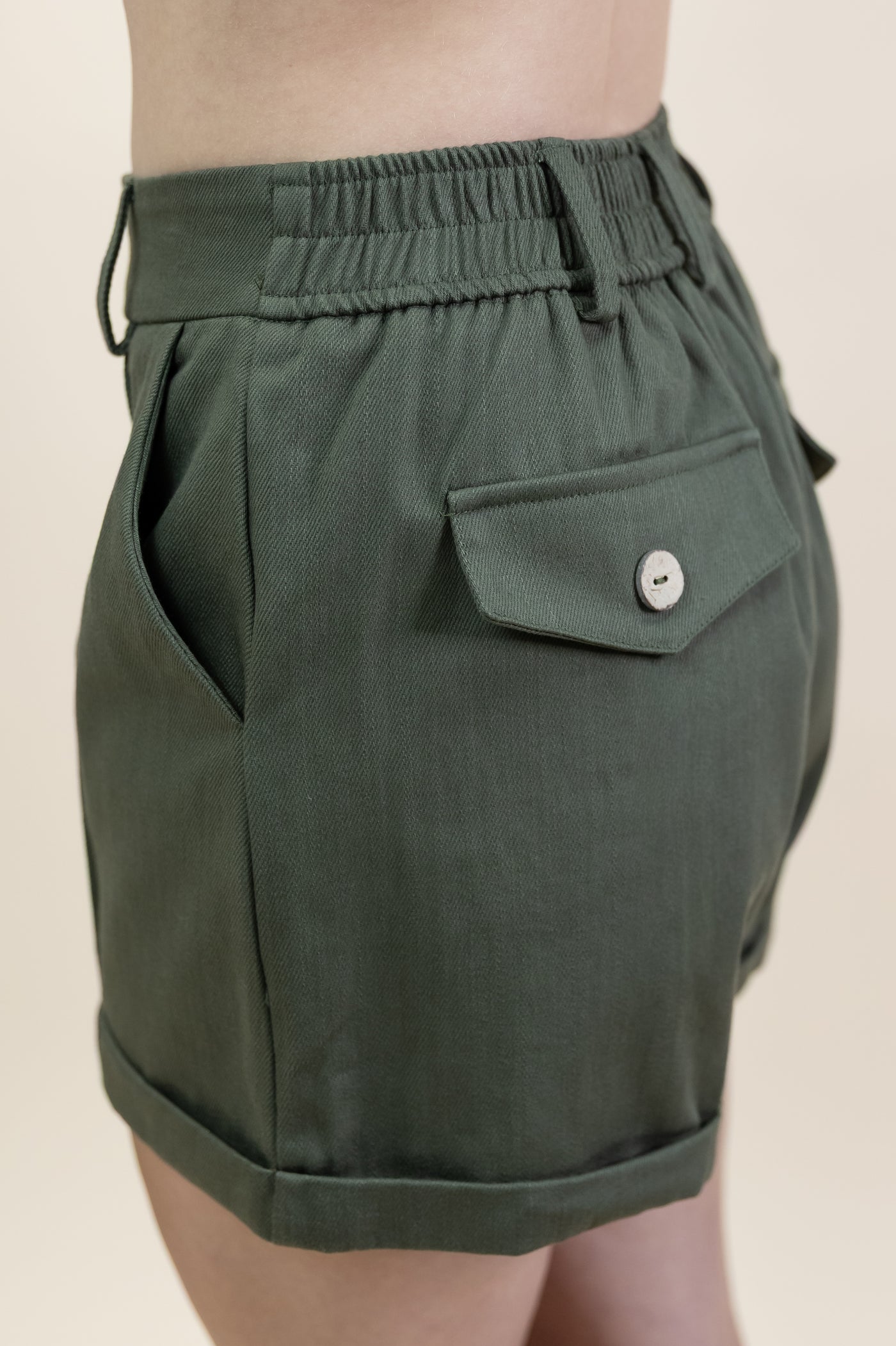"Right On Time" Shorts (Olive)