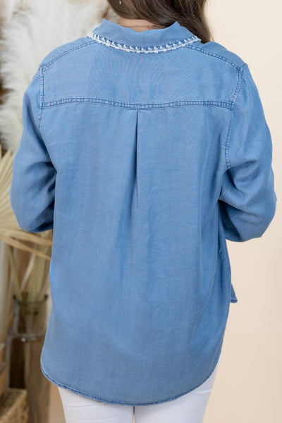 "In The Details" Top (Denim)