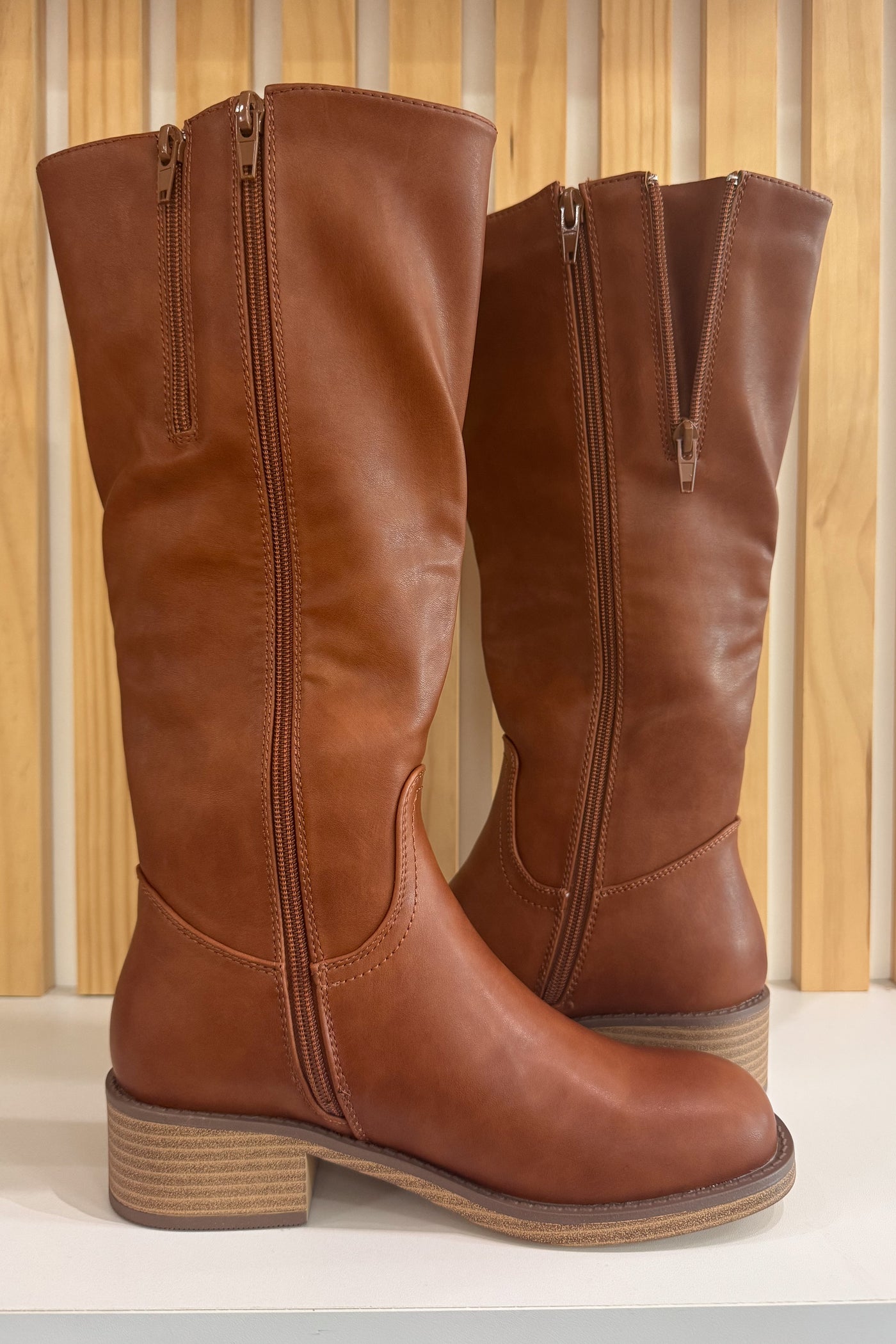 Paula Riding Boot (Tan)