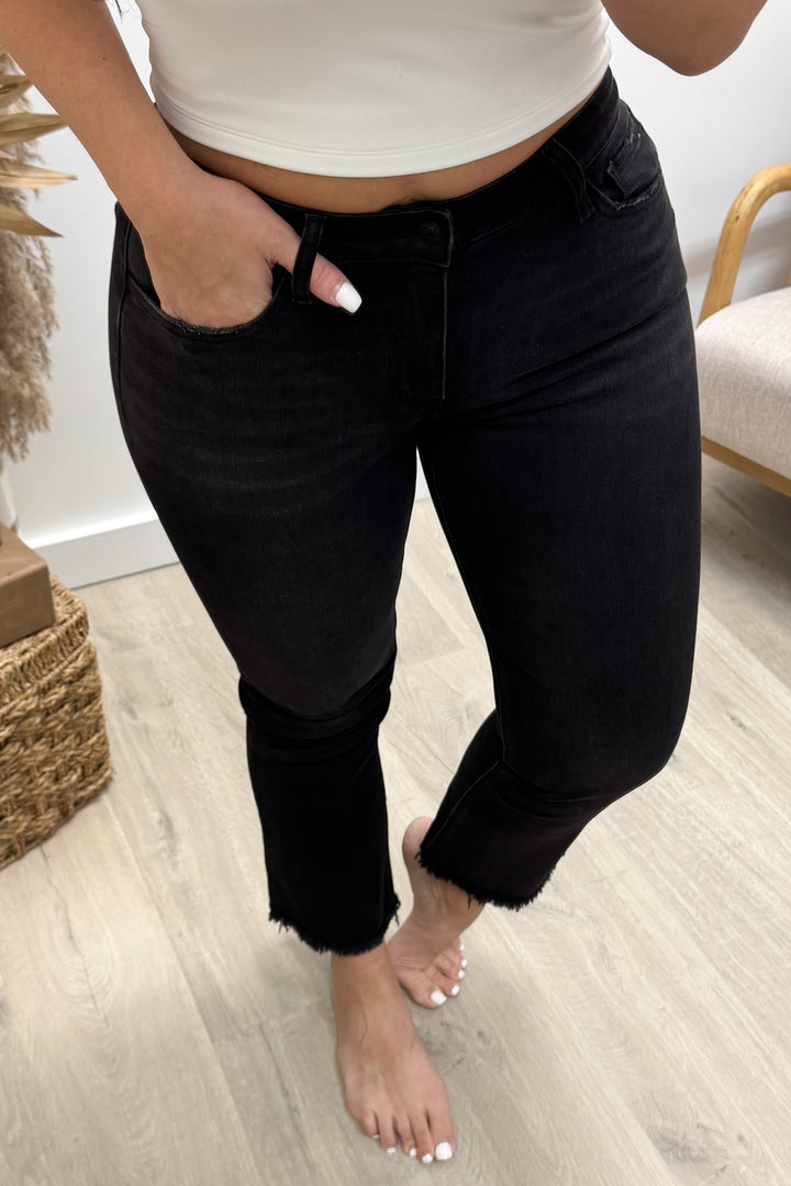 Evelyn Cropped Flare Jeans