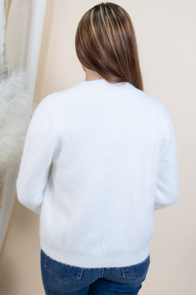 "Start Of Something" Cardigan (Off White)