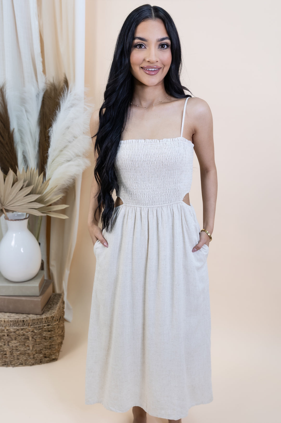 "Weekend Away" Dress (Natural)