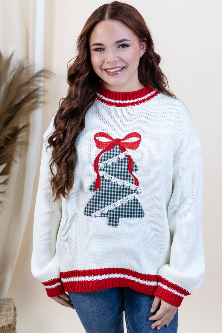 "A Piece Of Christmas" Sweater (White)