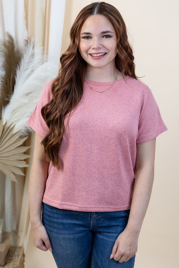 "Drop & Go" Top (Pink)