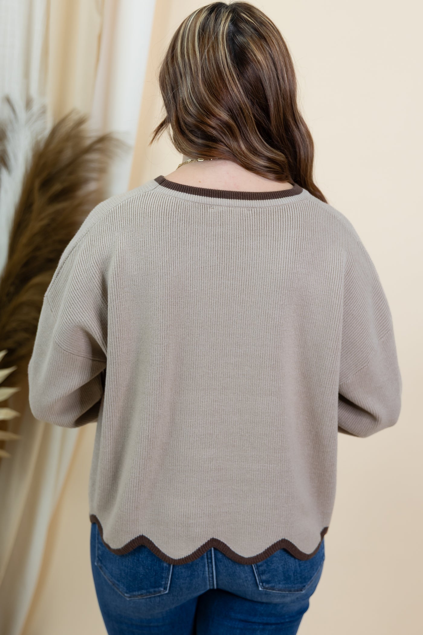 "My Routine" Sweater (Light Mocha/Brown)