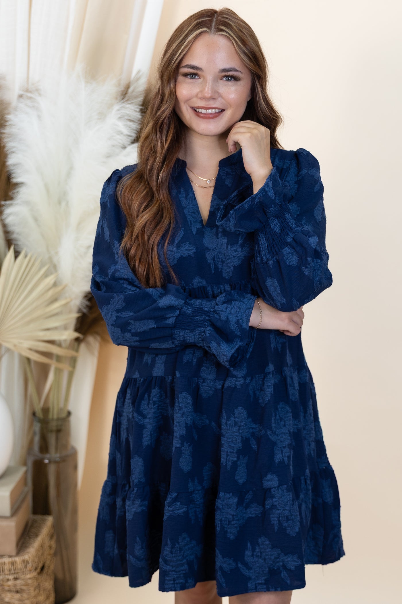 "A Gentle Life" Dress (Navy)