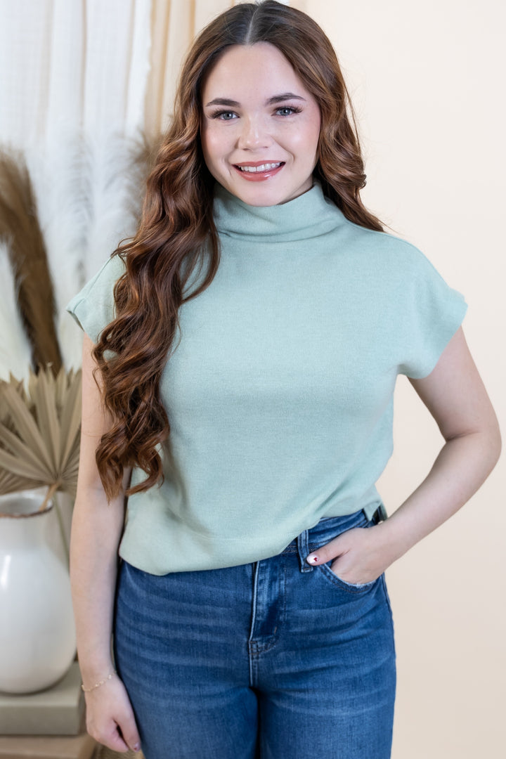 "Finding Balance" Top (Mint)