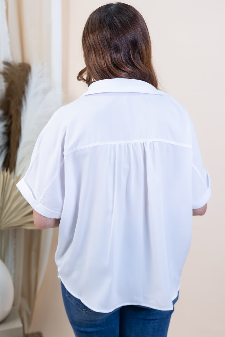 "Polished Perfection" Button Up (White)