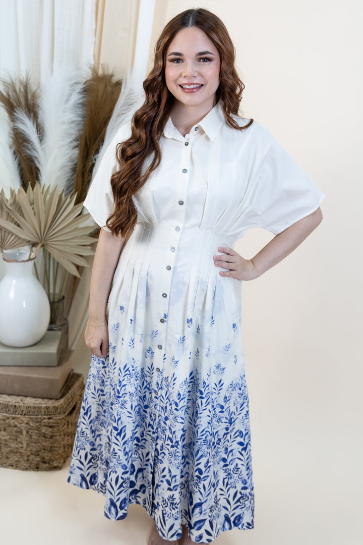 "The Edge Of Spring" Dress (Blue)