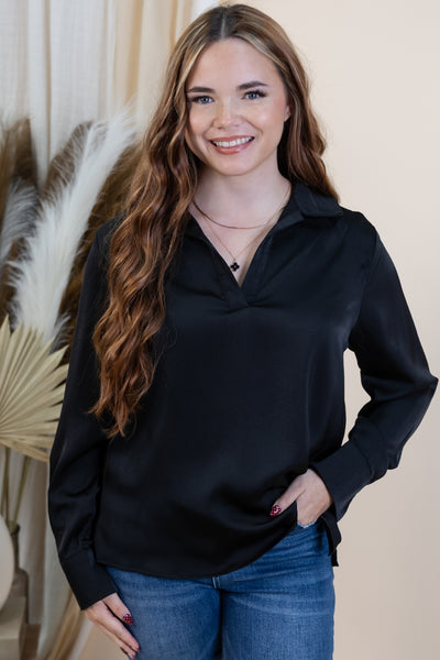 "Modern Visions" Blouse (Black)