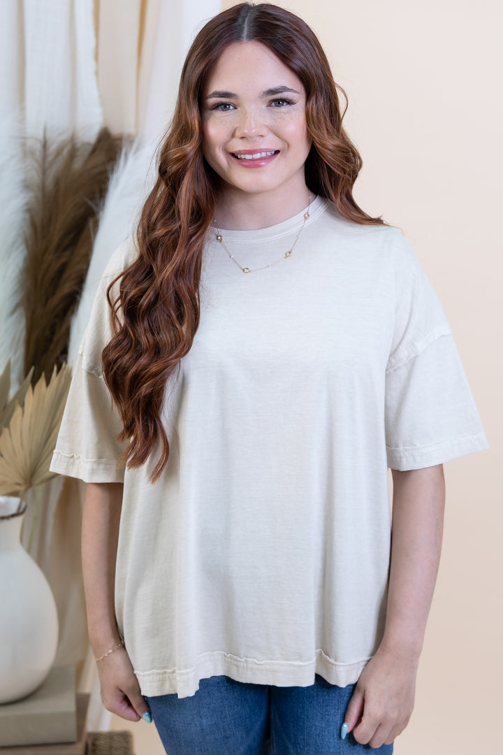 "Seamlessly Soft" Top (Khaki)
