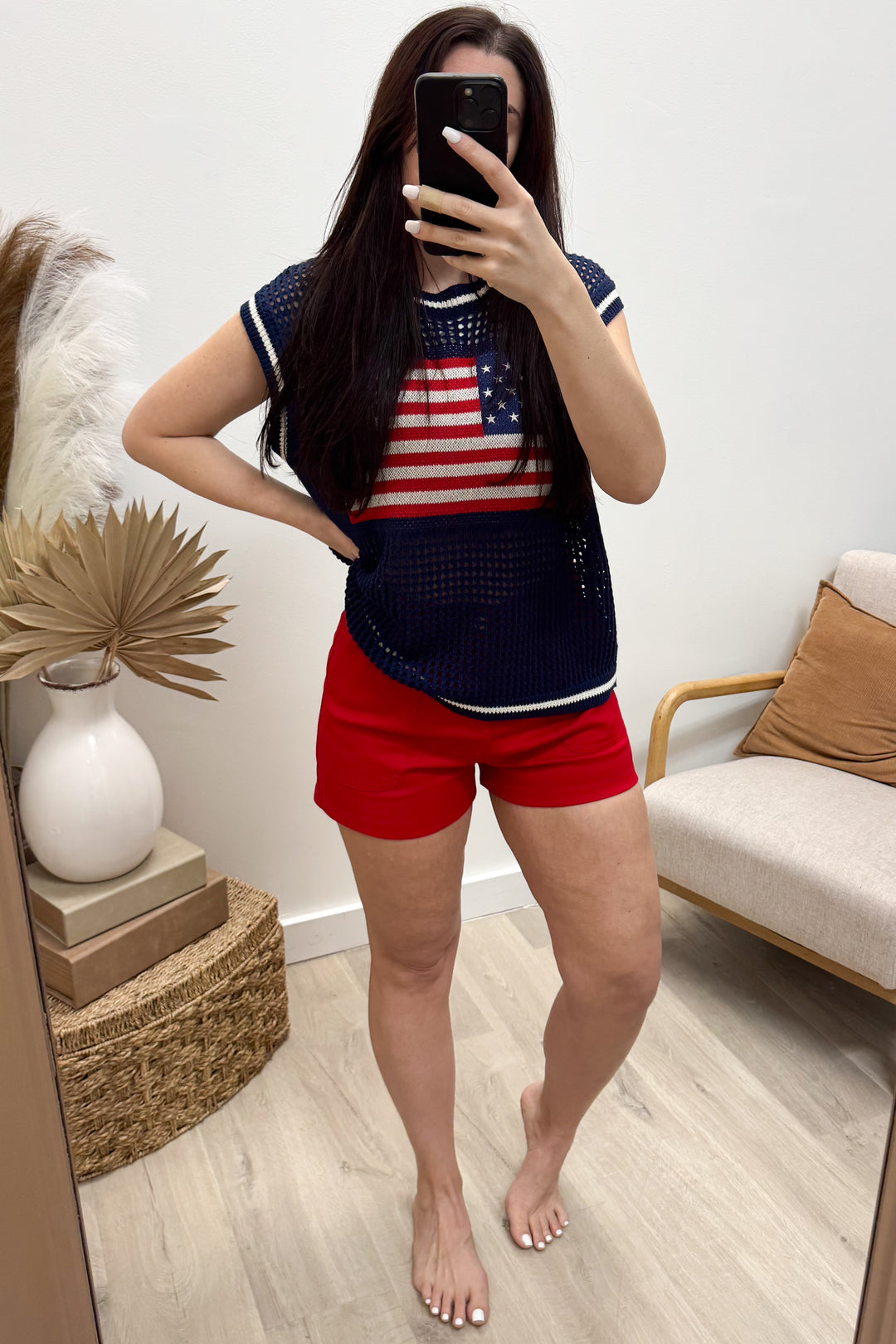 "Ready For Anything" Shorts (Red)