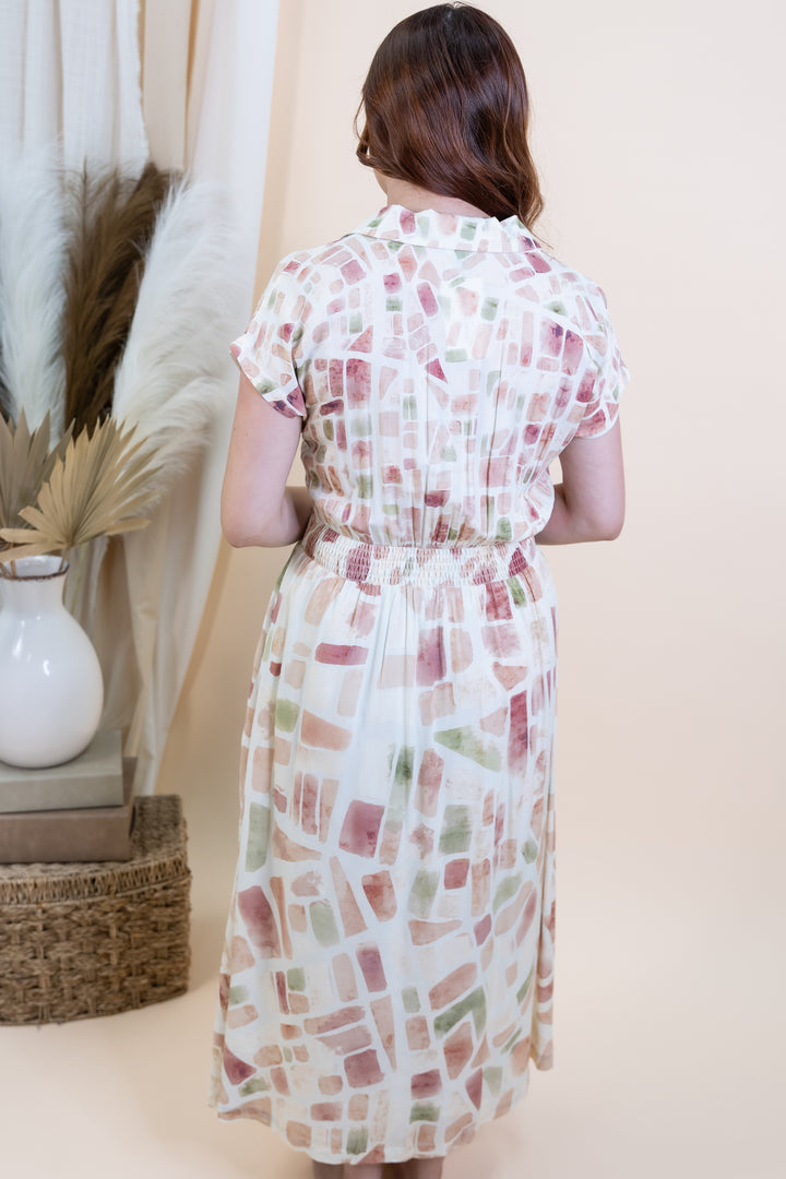 "Painted Paths" Dress (Rose Mix)