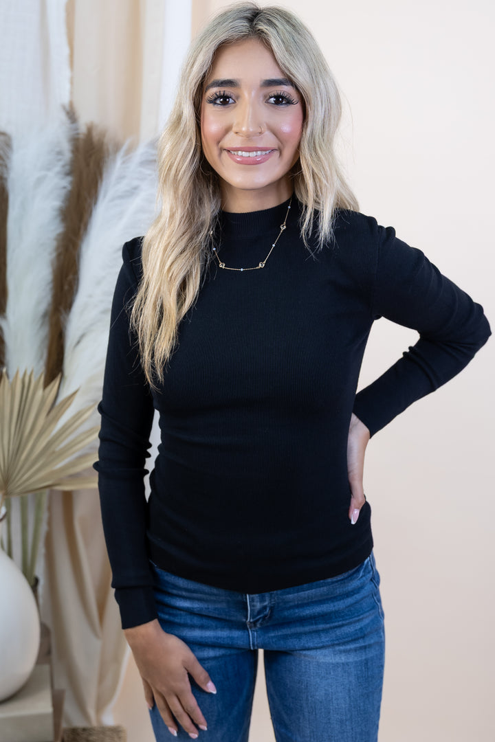 "Cozy Days" Top (Black)