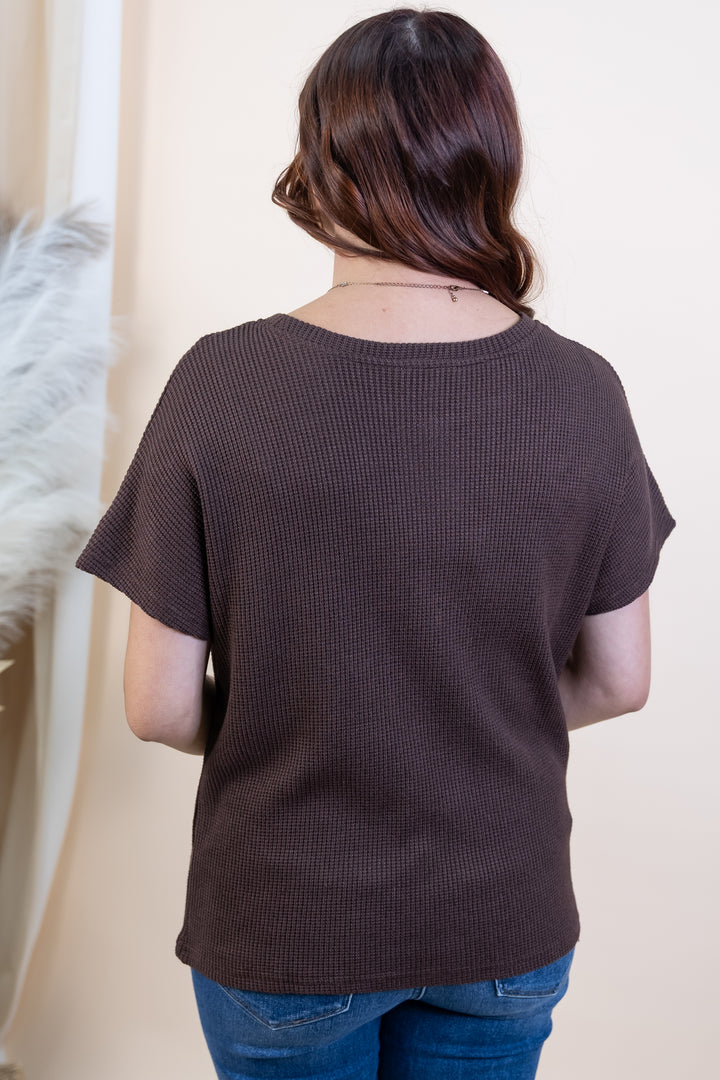 "Always Cozy" Top (Brown)