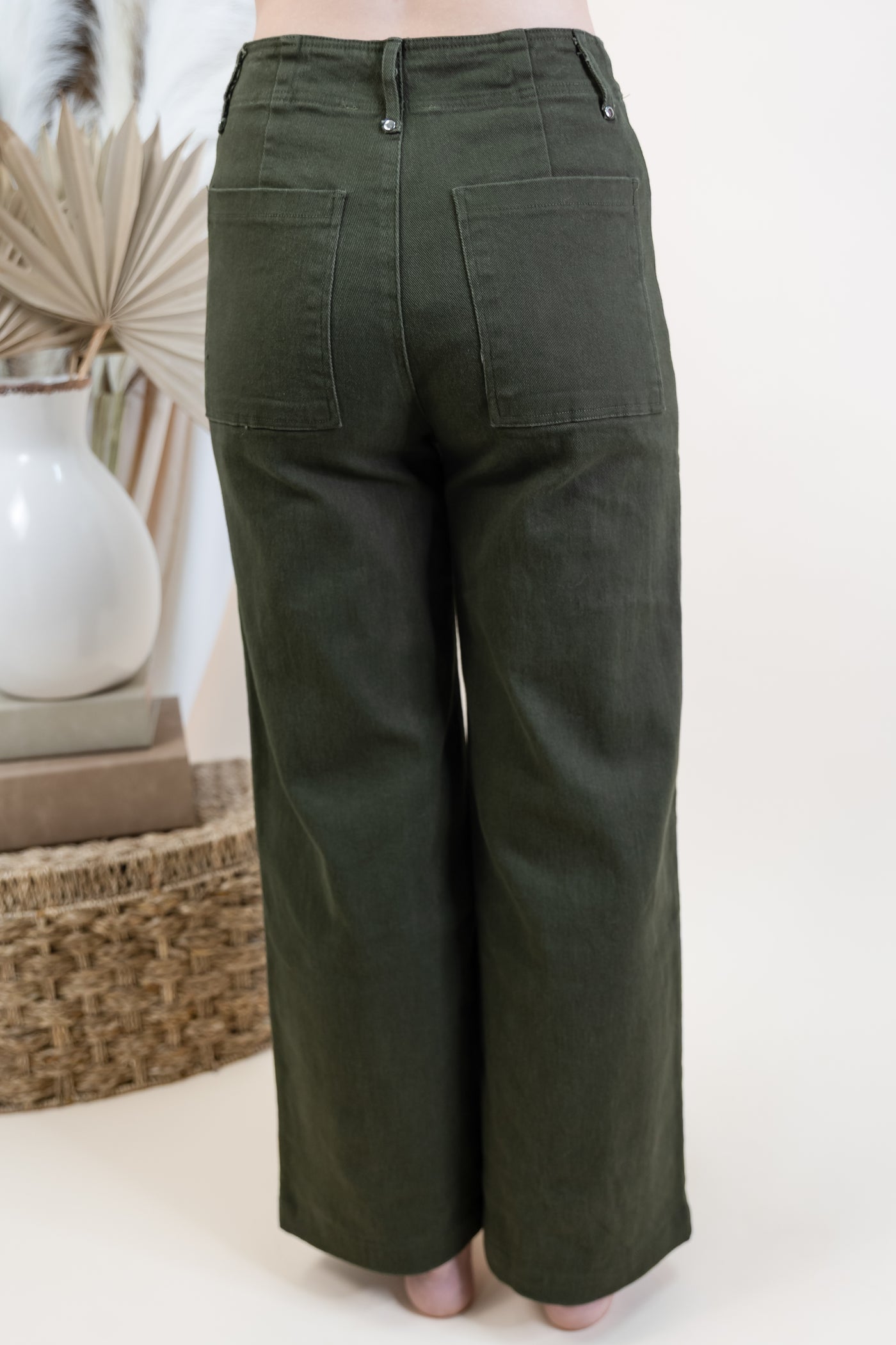 "Down To Earth" Pants (Olive)