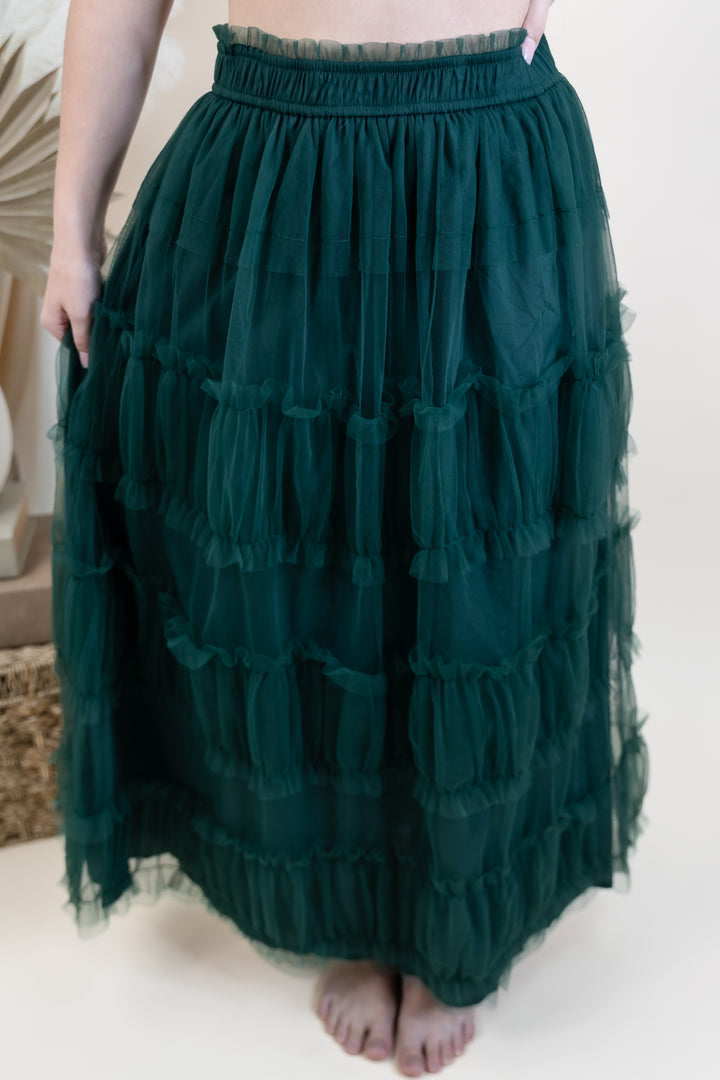 "Still Meadows" Skirt (Hunter Green)