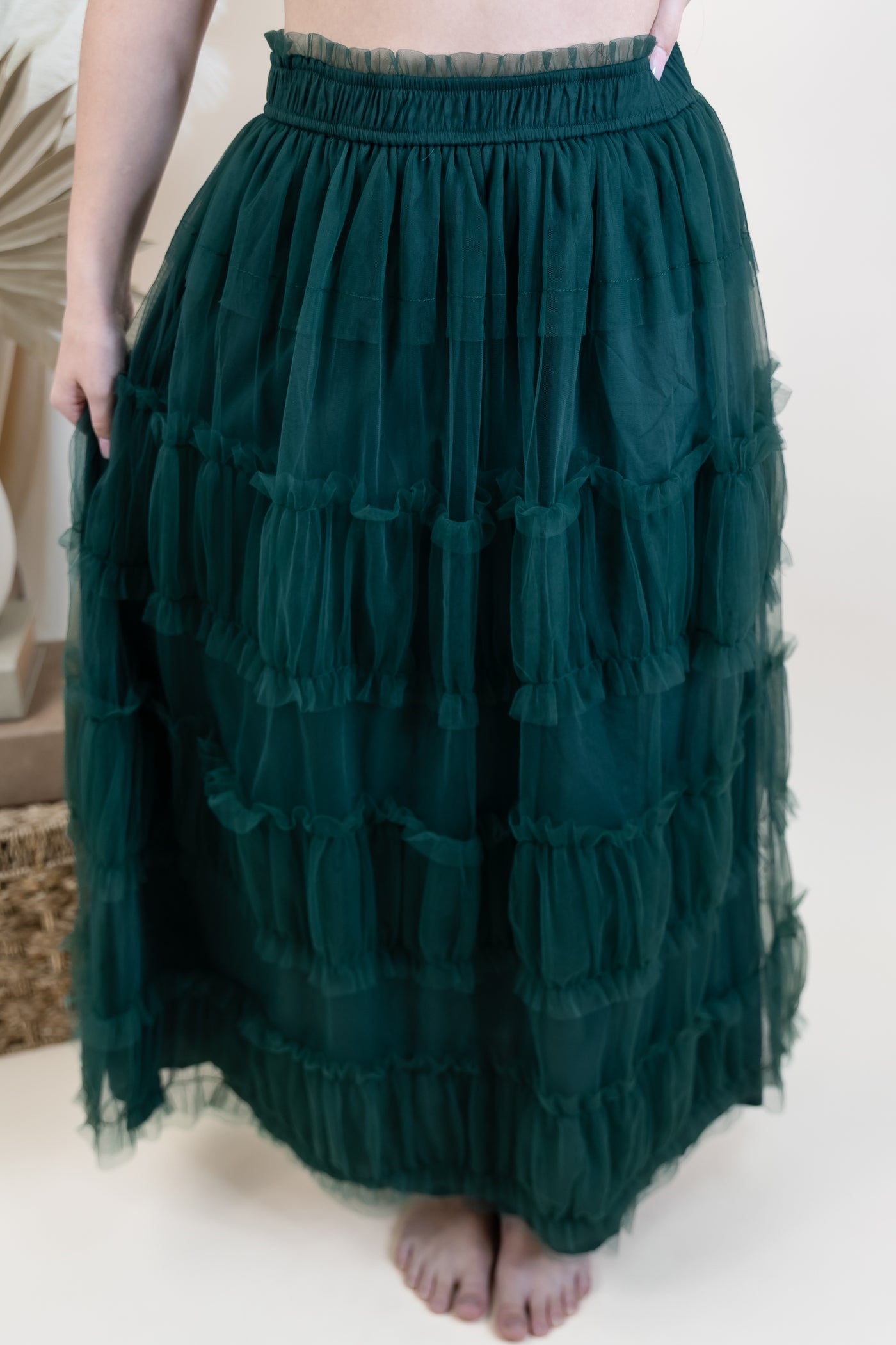 "Still Meadows" Skirt (Hunter Green)