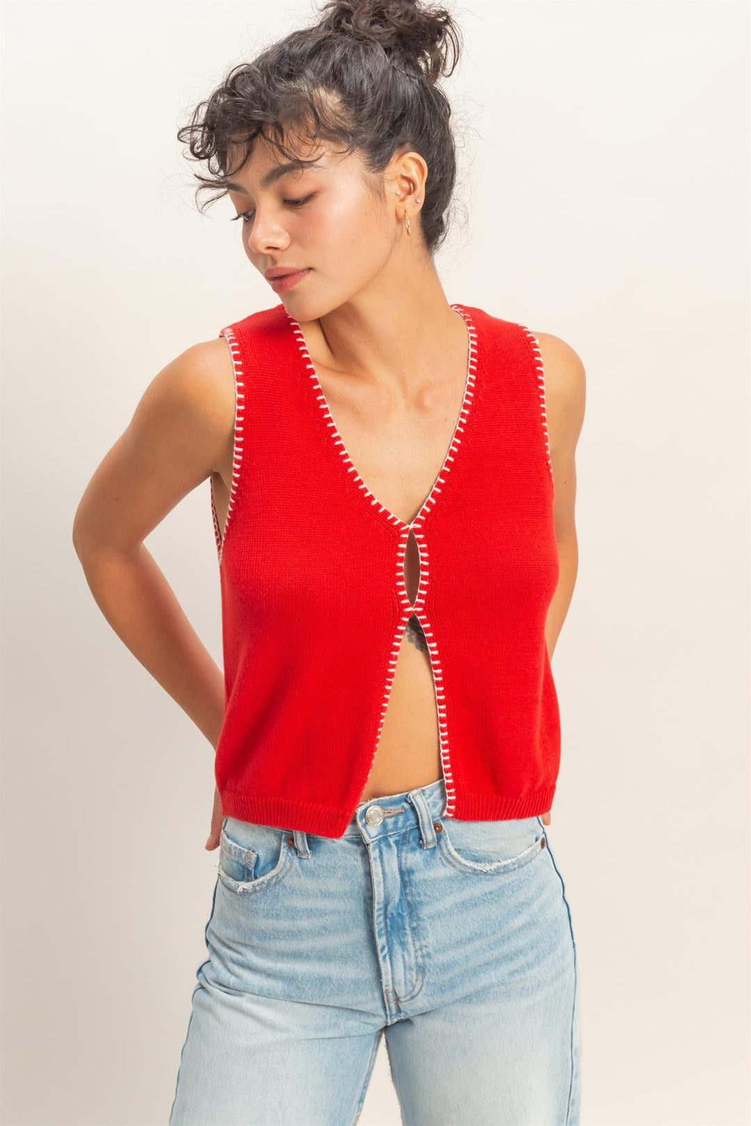 "Outline Of You" Vest (Red)