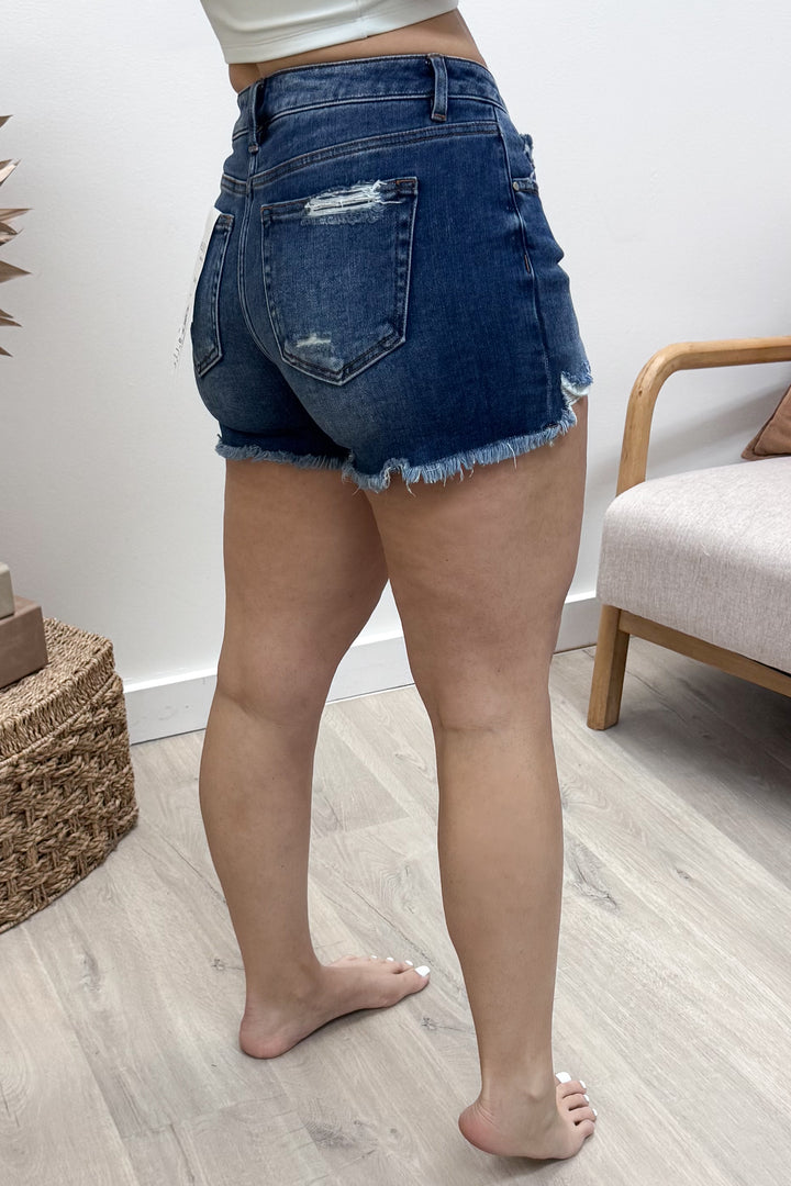 Fawn Denim Shorts (Dark Wash)