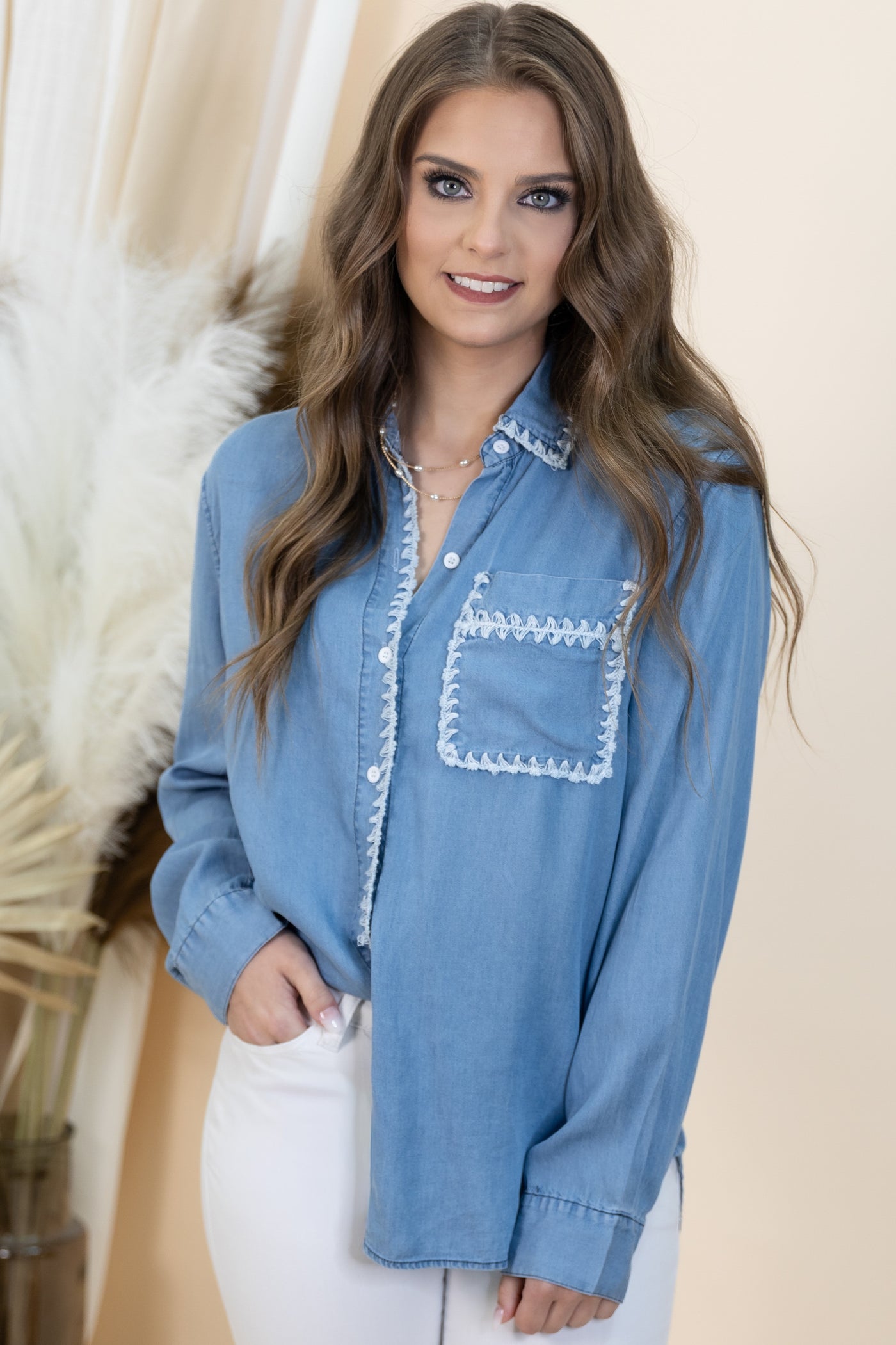 "In The Details" Top (Denim)
