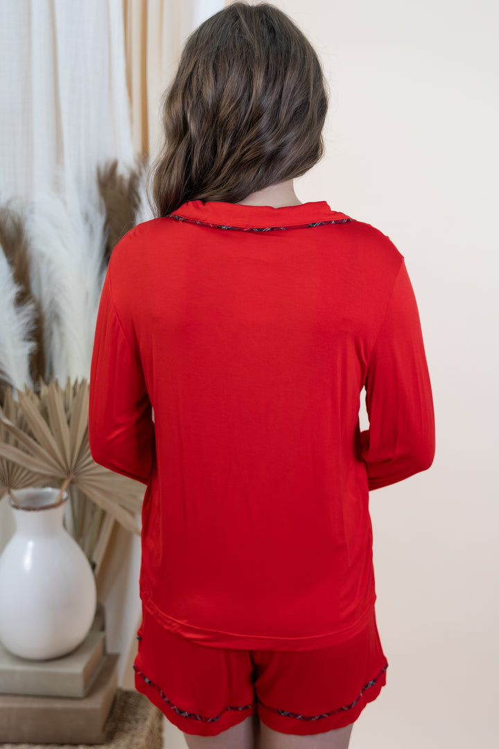 "Santa's Sweetheart" Pajama Set (Red)