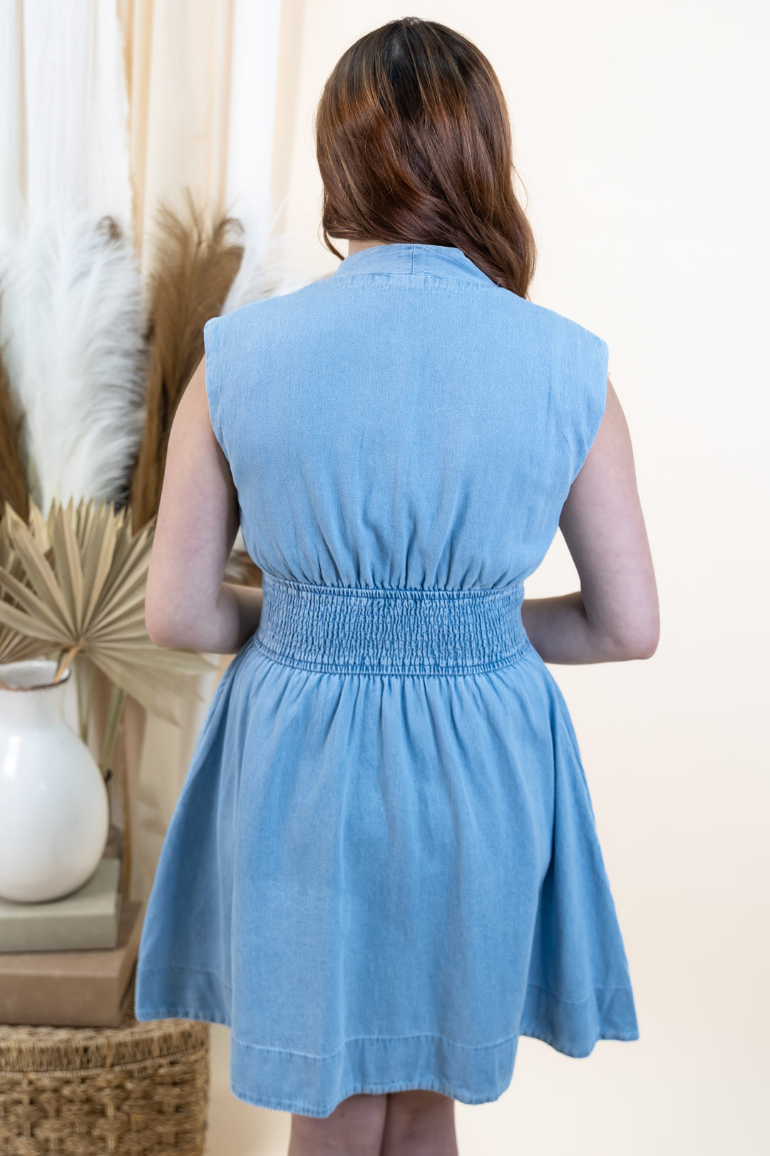"Clean Cut" Dress (Light Blue)