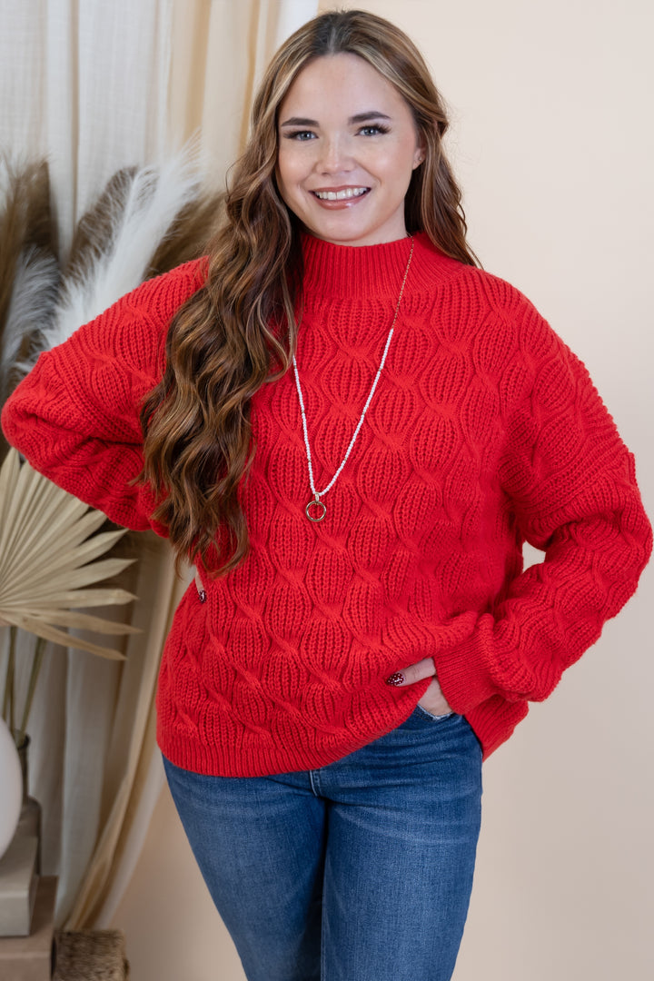 "A Matter Of Time" Sweater (Red)