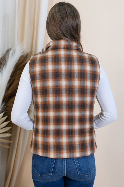 "Across The Orchard" Reversible Vest (Pumpkin)
