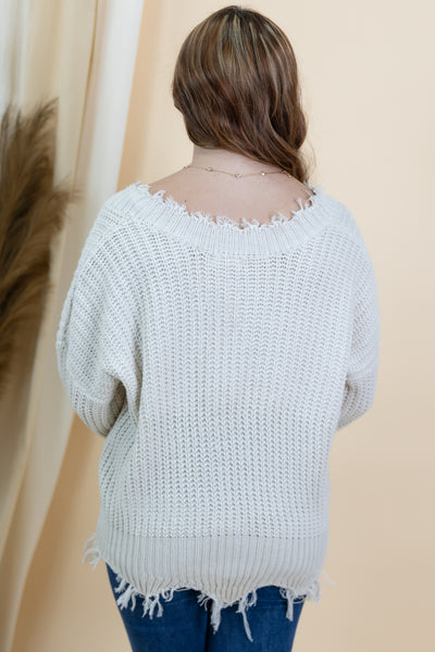 "Pumpkin Patch" Sweater (Ivory)